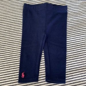 NWOT Ralph Lauren Navy Leggings Size 9M